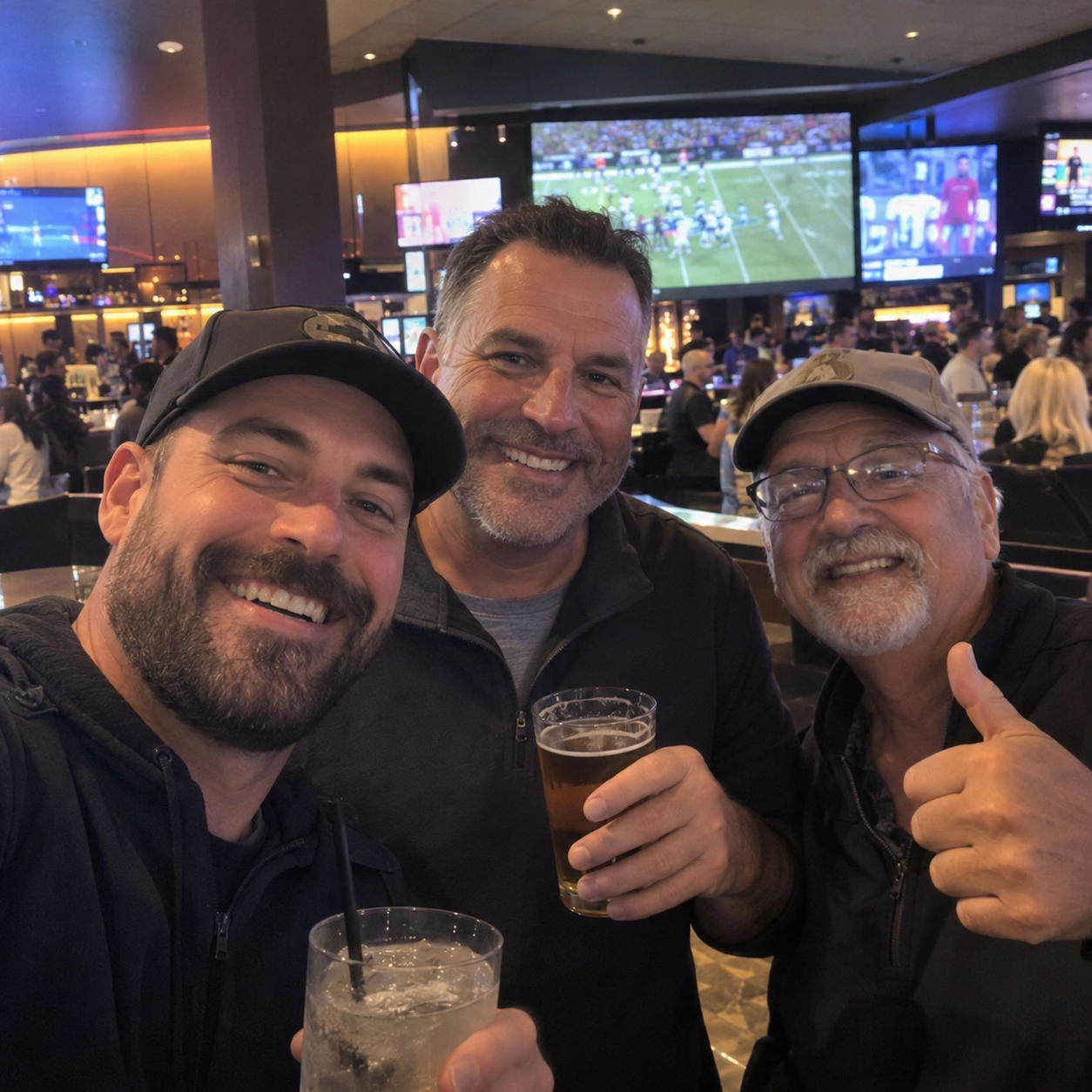 The game-day crew. — sample photo