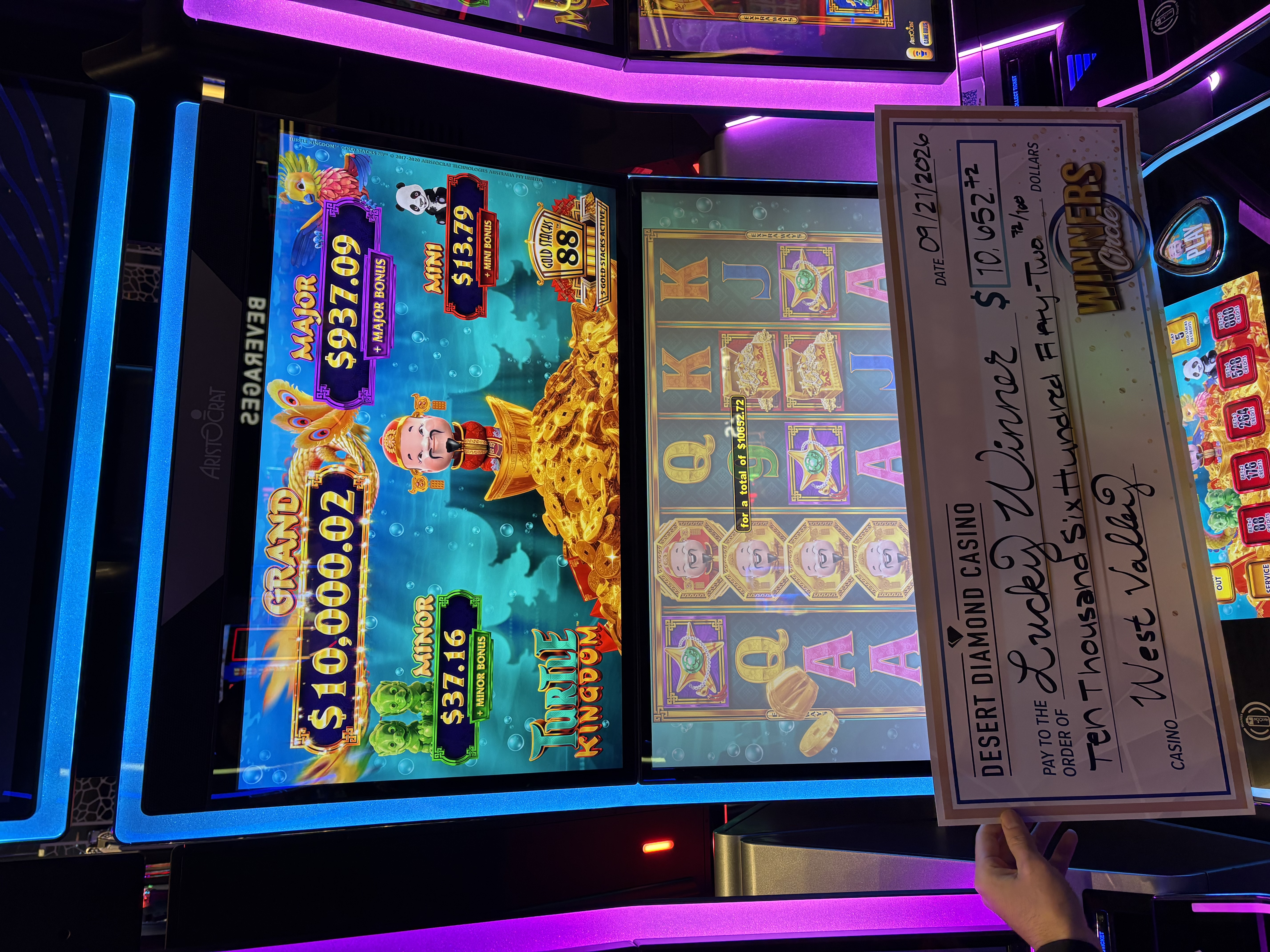 West Valley jackpot highlight, September 21, 2026
